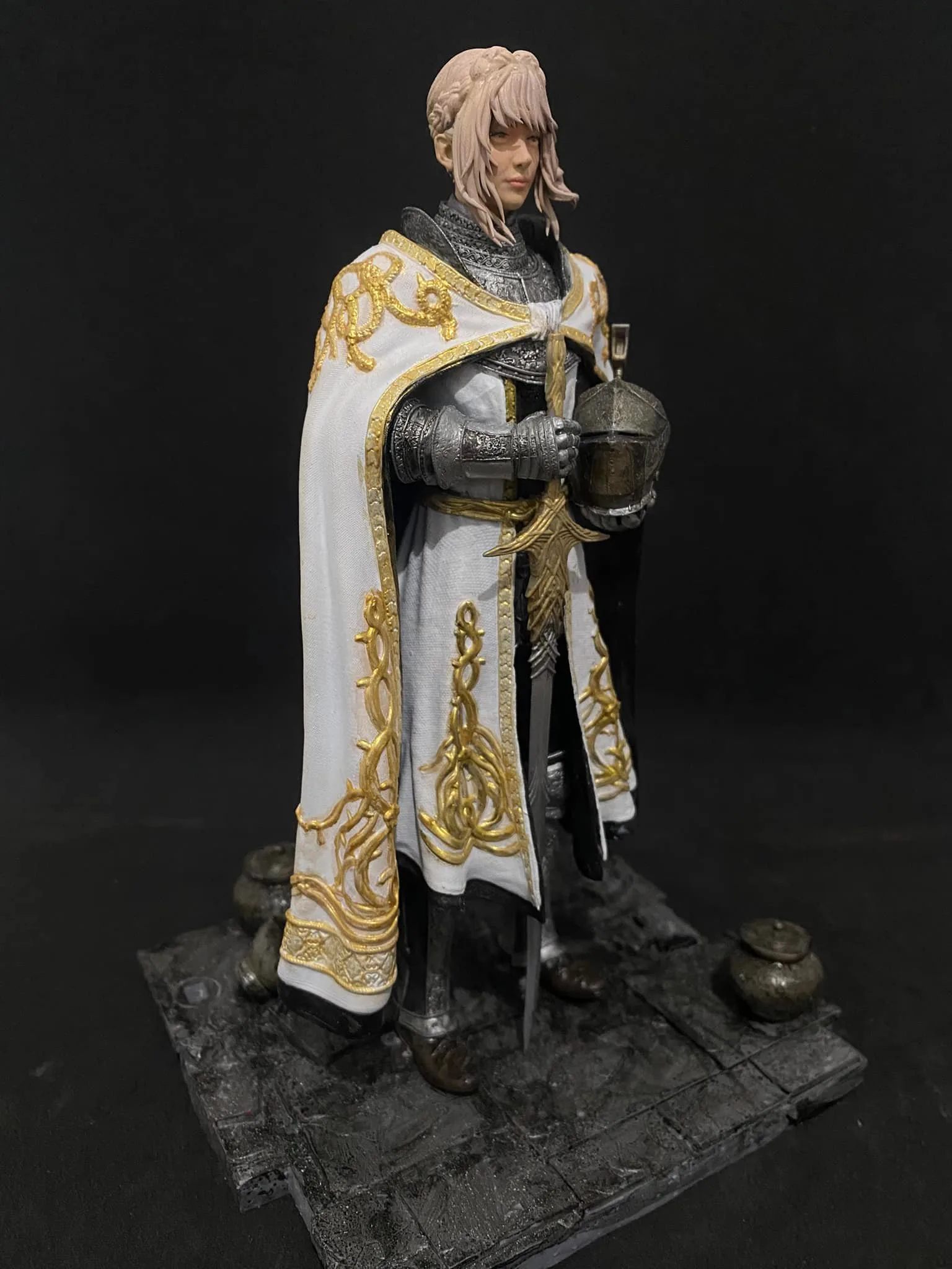 Needle Knight Leda from Elden Ring, a painted 8-inch resin statue