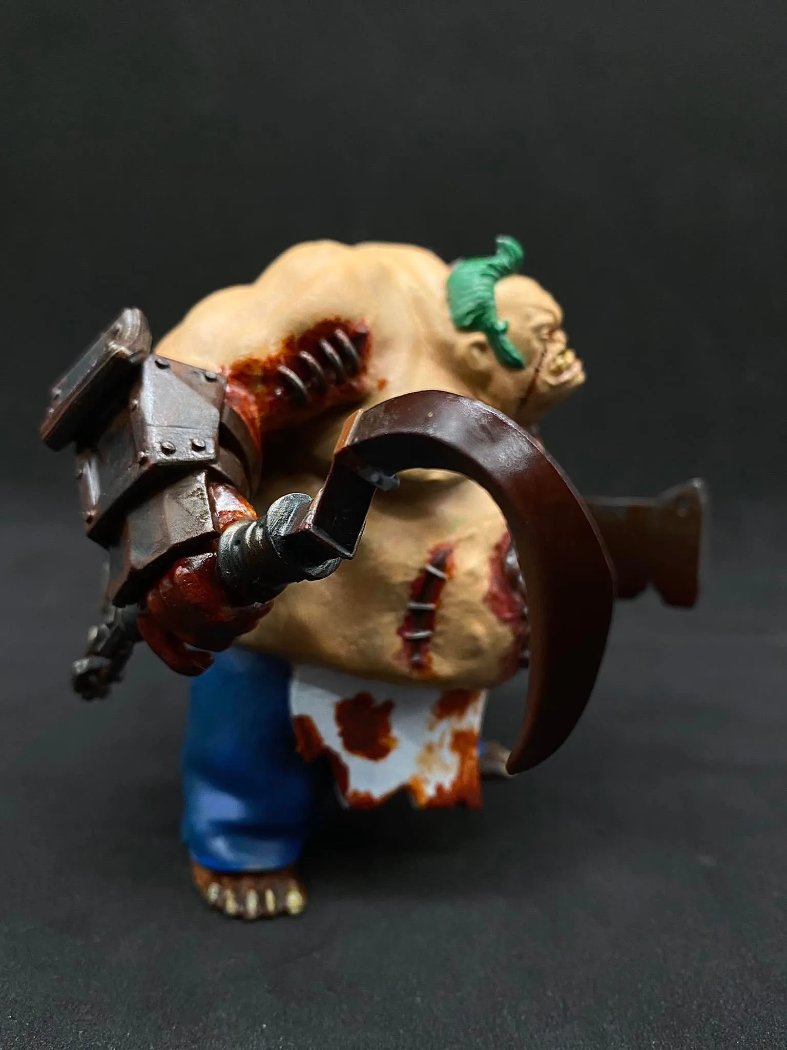 Pudge the Butcher from Dota 2, a hand-painted statue with hook and cleaver